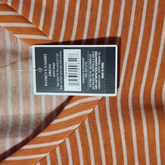 Coral Women's T-shirt Dress - Picture 3 of 4